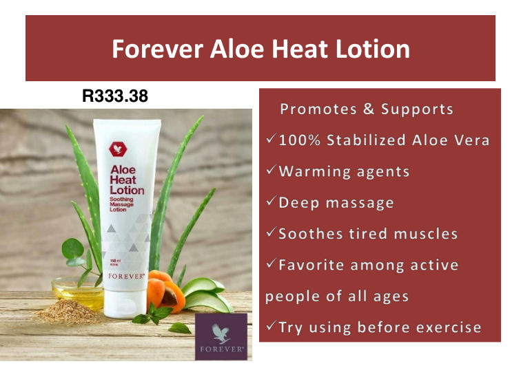Forever Aloe Heat Lotion